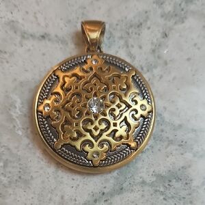 Elegant  Brighton Gold and Silver Pendant